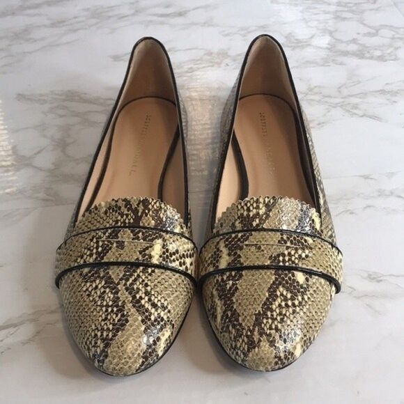 Loeffler Randall Blaise Snakeskin Loafers ballerina Flats size 9.5 - Picture 3 of 9